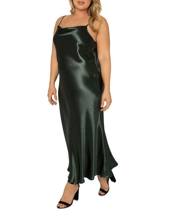 スタンダーズ アンド プラクティス レディース トップス ワンピース マキシ standards & practices Maxi Slip Dress Green グリーン