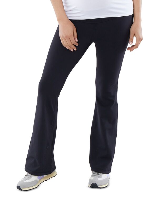 イングリッド\u0026イザベル レディース ボトムス レギンス 落ち込む マタニティ Ingrid \u0026 Isabel Foldown Flared Maternity Leggings Black 黒いこと