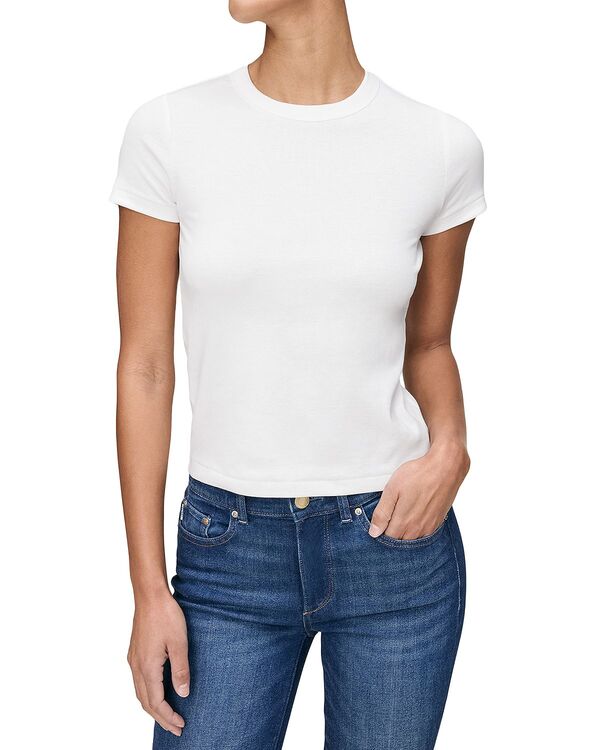 ディーエル 1961 レディース トップス Tシャツ DL1961 Shrunken Tee White ホワイト