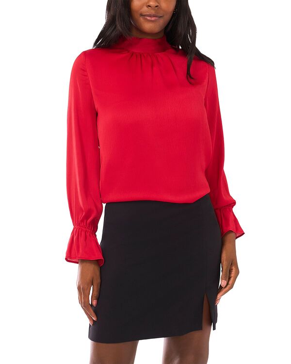 ワンステイト レディース トップス シャツ オープンバック ブラウス 1.STATE Open Back Bell Sleeve Blouse Ruby Red レッド