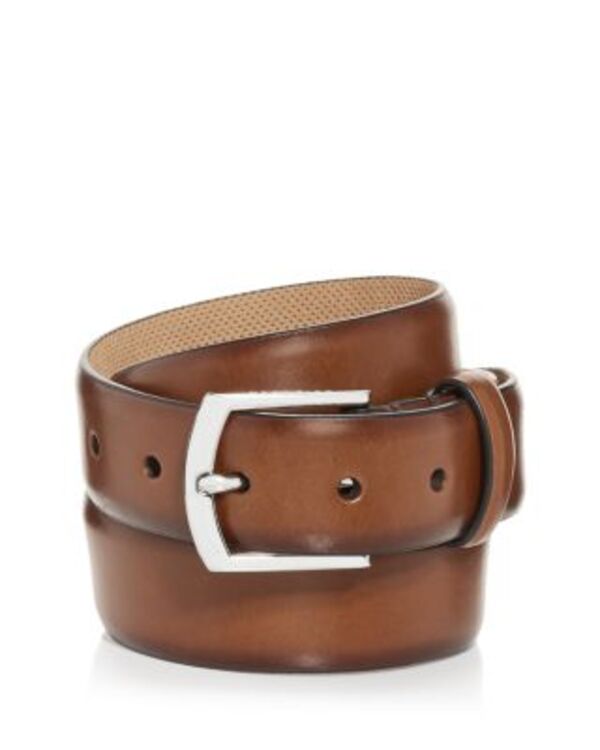 電話を掛けるハーン メンズ 付属品 胴締め なめし革 Cole Haan Men\u0027s Lewis Burnished Leather Beltan タン