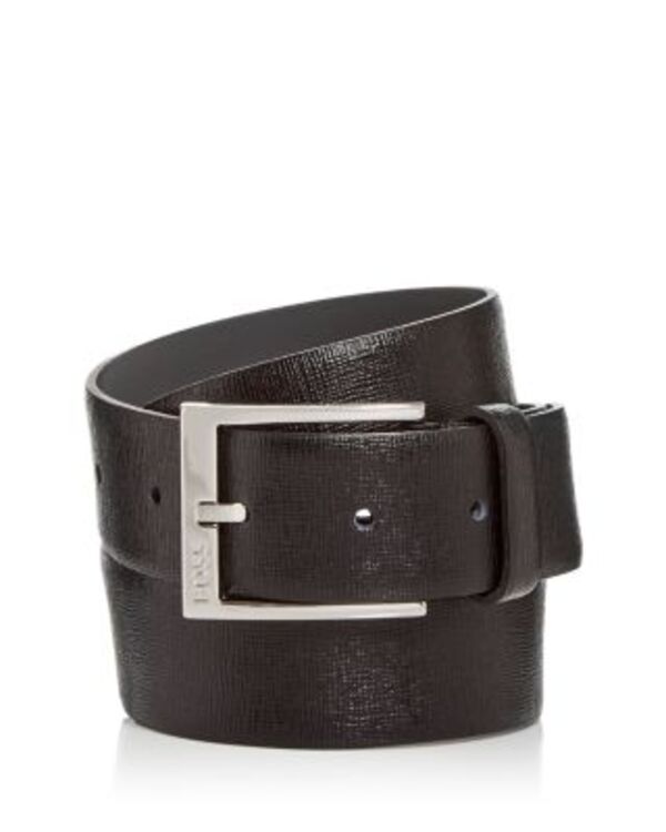元締め メンズ 付属品 胴締め なめし革 Men\u0027s Clo Embossed Leather Belt Black 黒いこと