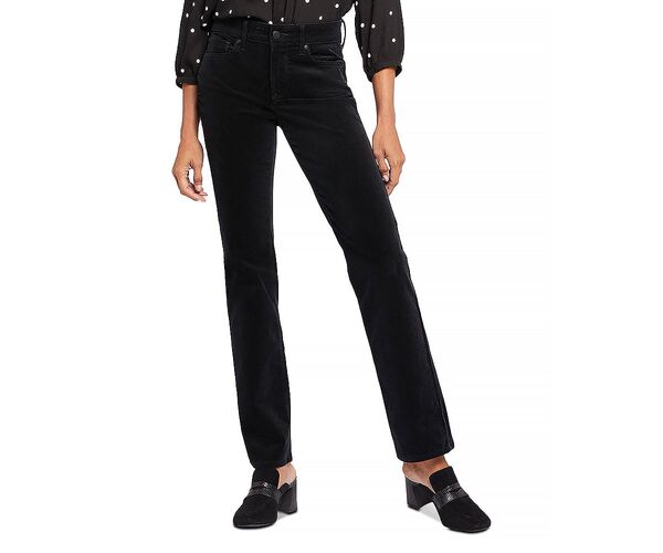 エヌワイディージェイ レディース ボトムス カジュアルパンツ ストレート コーデュロイ NYDJ Marilyn High Rise Straight Leg Corduroy Pants Black ブラック