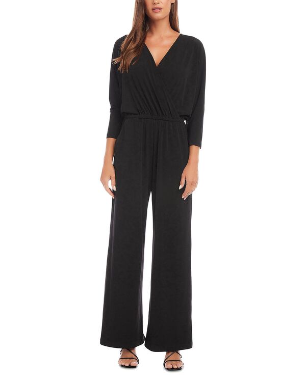 カレンケーン レディース トップス ジャンプスーツ Karen Kane Crossover Neck Jumpsuit Black ブラック