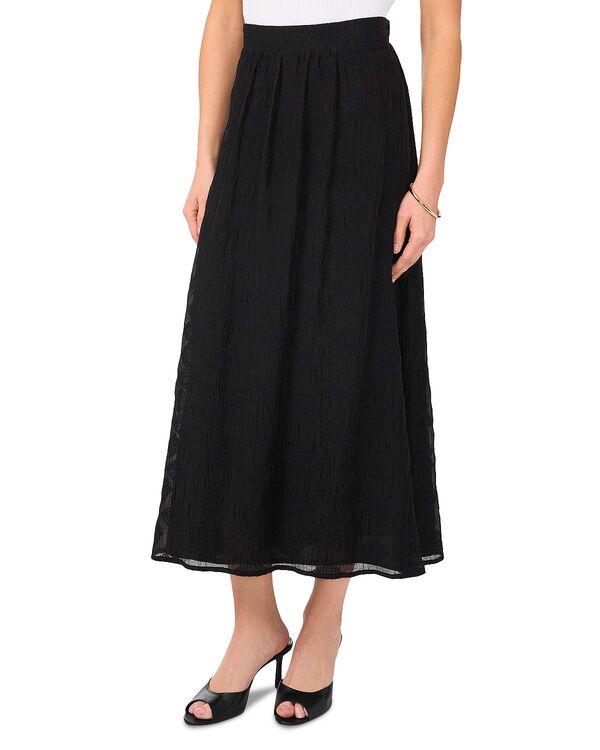 ヴィンスカムート レディース ボトムスカート ミディ VINCE CAMUTO Textured Midi Skirt Rich Black ブラック