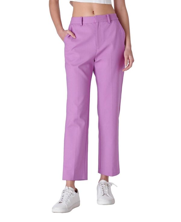 イングリッシュファクトリー レディース ボトムス 心地好いズボン下 English Factory Women\u0027slim Cigarette Trousers Lilac 紫はしどい パンツ-レディースファッション-ボトムス