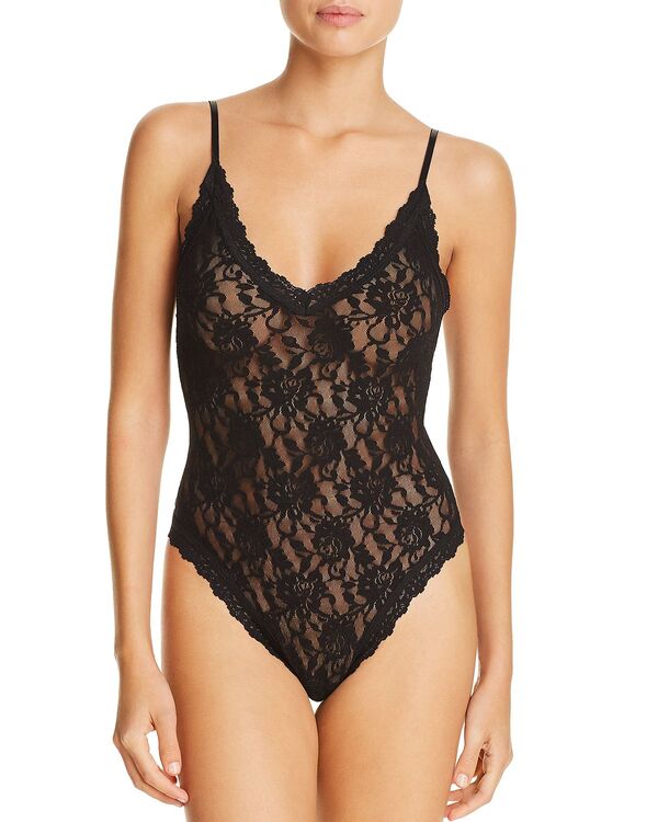 ハンキーパンキー レディース アンダーウェア パンツ ボディースーツ レース Hanky Panky Signature Lace Bodysuit Black ブラック