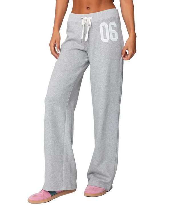 アディクテッド レディース ボトムス カジュアルパンツ スウェットパンツ Edikted 06 Sweatpants Gray Melange グレー|ReVida 店