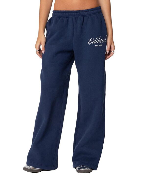 アディクテッド レディース ボトムス カジュアルパンツ スウェットパンツ Get Edikted Sweatpants Navy ネイビー|ReVida 店