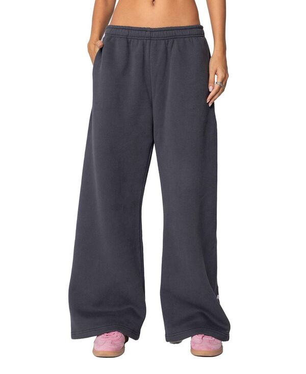アディクテッド レディース ボトムス カジュアルパンツ スウェットパンツ Edikted Bonney Bow Detail Sweatpants Dark Gray グレー