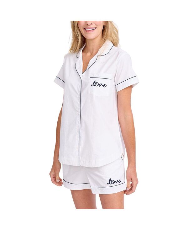 アメアンドルル レディース アウター パーカー・スウェット Ame & Lulu Women'short Pajama Set Love Stitched|ReVida 店