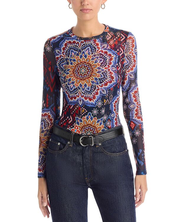 ジョニーワズ レディース トップス シャツ Johnny Was Natalie Long Sleeve Topadma