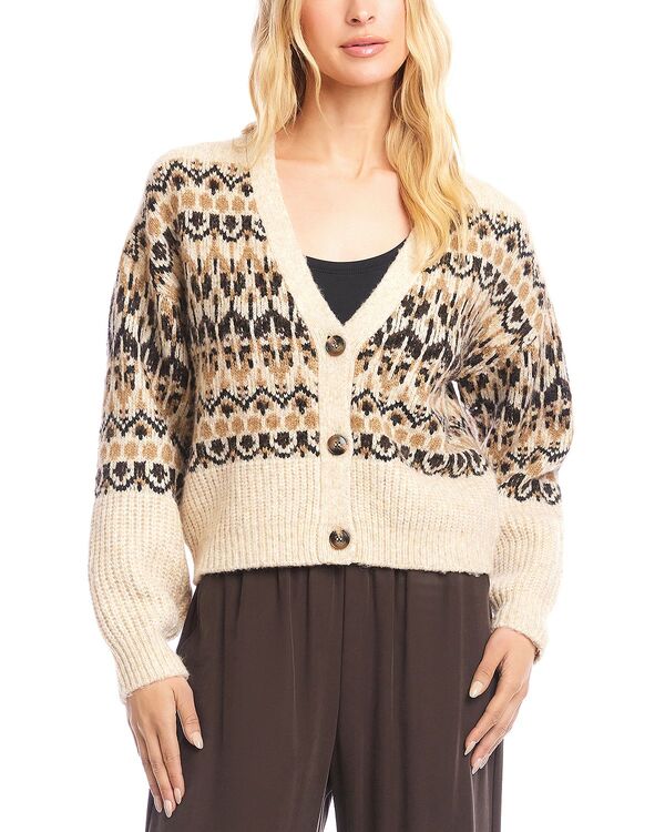 カレンケーン レディース アウター ニット・セーター カーディガン Karen Kane Jacquard Cardigan Multi マルチカラー