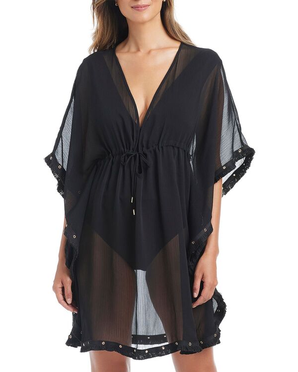ブルーロッドビーティ レディース トップス シャツ Bleu Rod Beattie Front Caftan Black ブラック