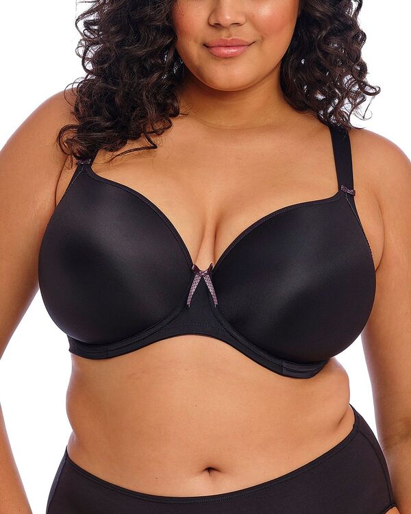 エロミ レディース トップス シャツ Elomi Bijounderwire Molded T Shirt Bra Black ブラック