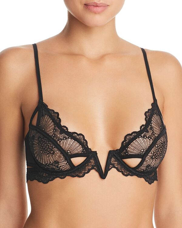 ディストルアンドスパイア レディース アンダーウェア ブラジャー レース Thistle and Spire Thistle & Spire Kane V-Wire Lace Bra Black ブラック