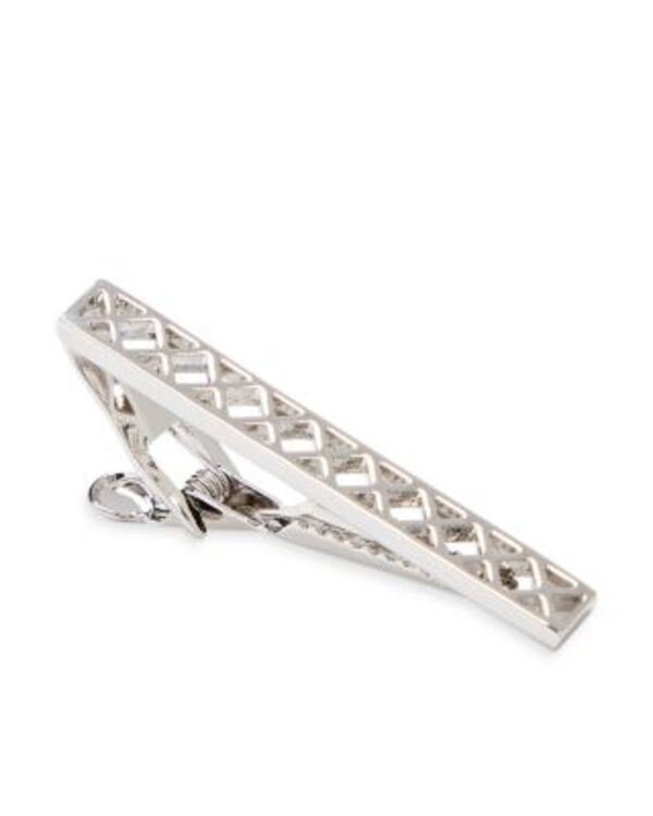 リンクアップ メンズ アクセサリー ネクタイ LINK UP Laser Cut Shortie Bar Silver シルバー
