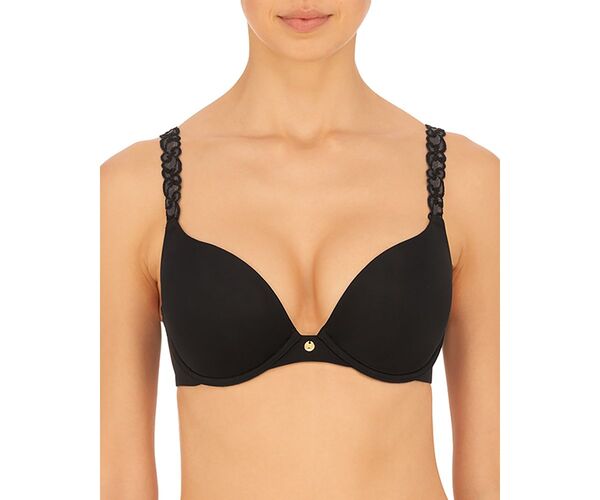 ナトリ レディース アンダーウェア ブラジャー Natori Pure Luxe Push-Up Underwire Bra Black ブラック｜ReVida 店