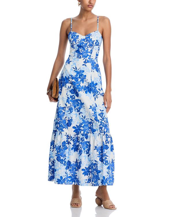 アクア レディース トップス ワンピース マキシ AQUA Corset Maxi Dress - Exclusive Blue ブルー