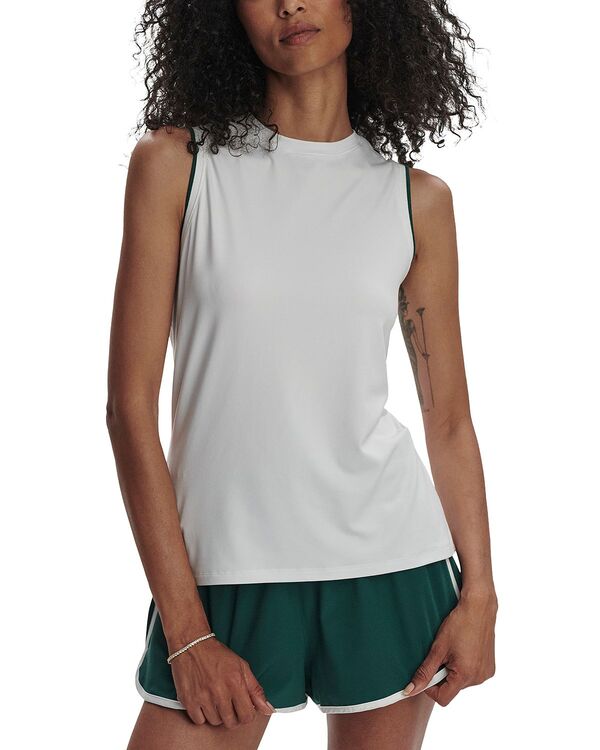 バーレイ レディース トップス タンクトップ Varley Arton Performance Tank Top White/Forest ホワイト