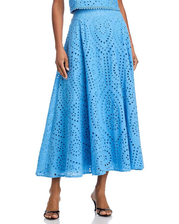 アクア レディース ボトムスカート AQUA Eyelet Skirt - Exclusive Blue ブルー