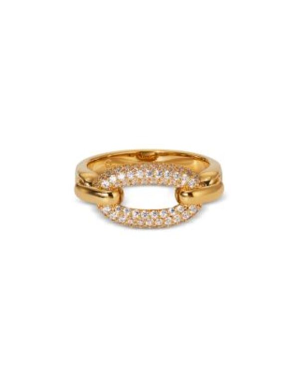 ナディール メンズ アクセサリー リング Nadri Alma Pav Link Statement Ringold ゴールド