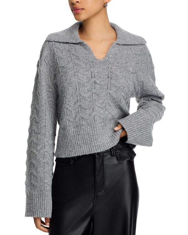 スティーブ マデン レディース アウター ニット・セーター STEVE MADDEN Esther Sweater Gray Heather グレー｜ReVida 店