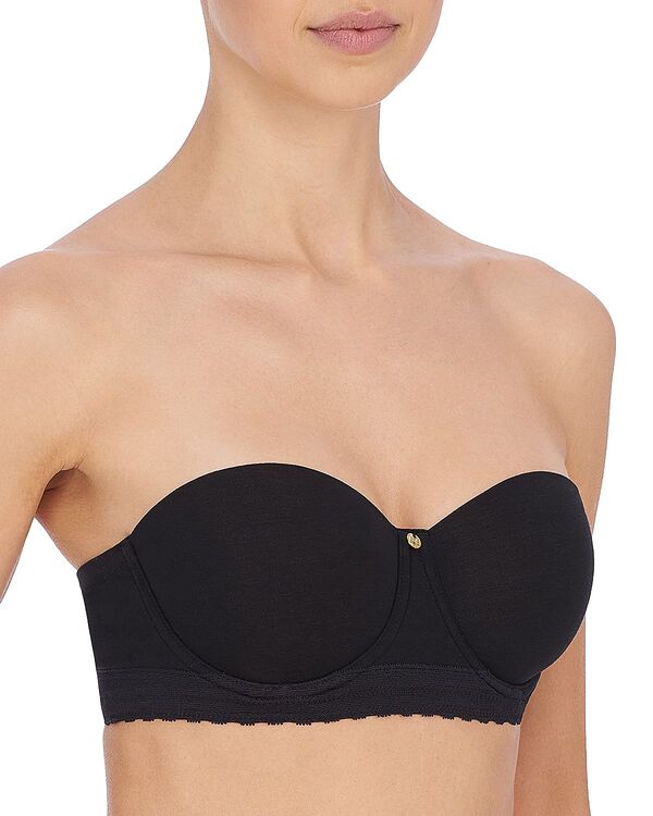 ナトリ レディース アンダーお召しもの ブラ ストラップレス Natori Truly Smooth Strapless Bra Black 黒いこと インナー・下着・ランジェリー-レディース