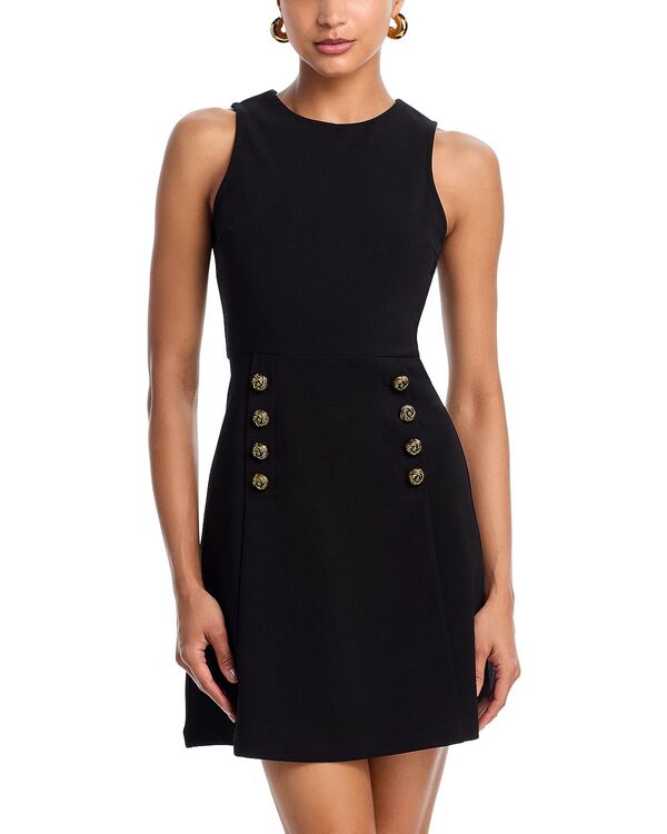アクア レディース トップス ワンピース AQUA Sailor Button Dress - Exclusive Black ブラック