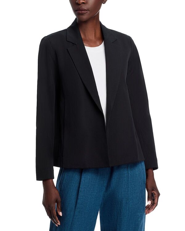 エイリーンフィッシャー レディース アウター ジャケット・ブルゾン ブレザー Eileen Fisher Stretch Twill Open Front Blazer Black ブラック