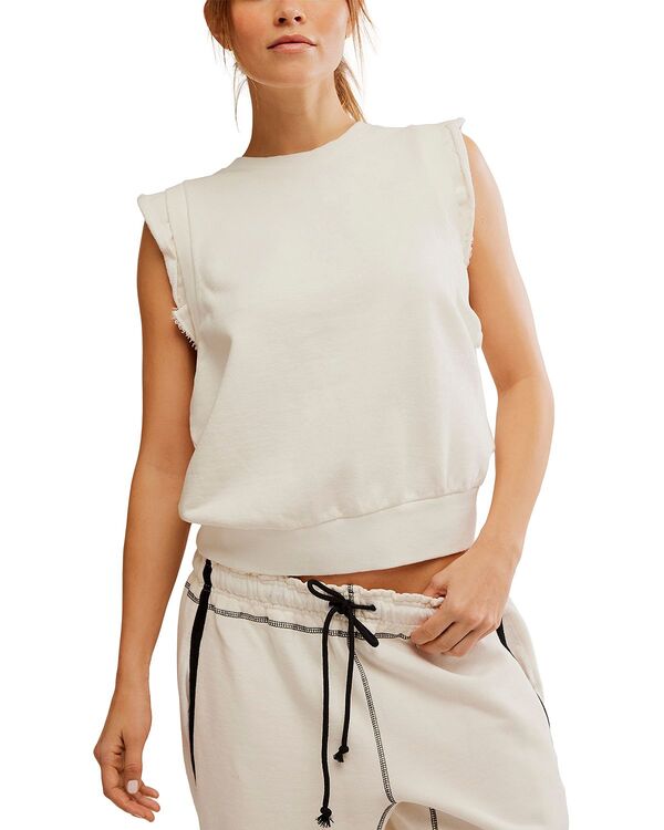 フリーピープル レディース アウター パーカー・スウェット プルオーバー ノースリーブ Free People Flutter Sleevelessweatshirt Ivory 象牙色