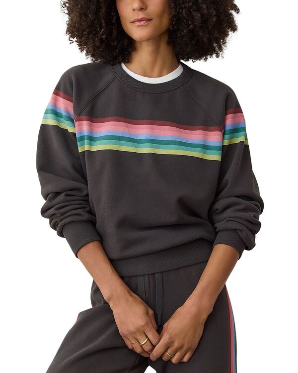 マリーン レイヤー レディース アウター ニット・セーター クルーネック Marine Layer Cloud 9 Oversized Crewneck Sweater Fade Black ブラック