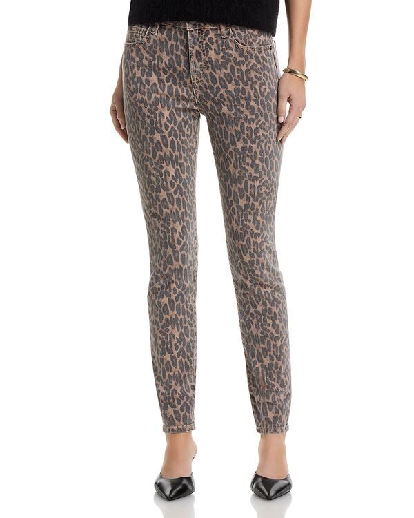アクア レディース ボトムス デニムパンツ ジーンズ AQUA Leopard High Rise Skinny Jeans - Exclusive Brown Cheetah ブラウン