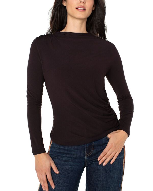 リヴァプール ロサンゼルス レディース トップス シャツ ギャザー Liverpoolos Angeles Ruched Top Java