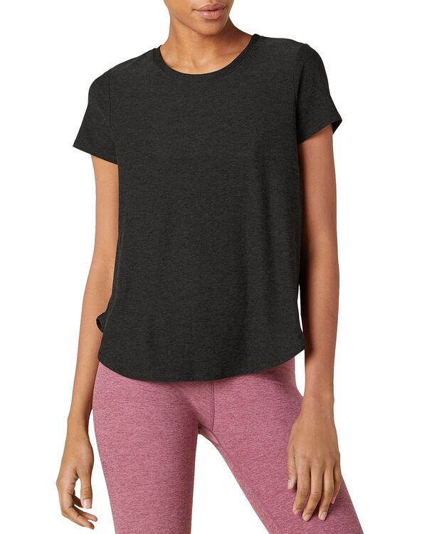 ビヨンドヨガ レディース トップス Tシャツ ダウン Beyond Yoga On The Down Low Tee Darkest Night|ReVida 店