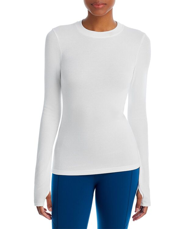 スピリッツフィフティファイブ レディース トップス シャツ リブ Splits59 Louise Ribbed Top White ホワイト|ReVida 店