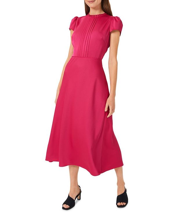 楽天ランキング1位 ホッブスロンドン レディース ワンピース トップス Marlene Pleated Midi Dress Fuchsia Revida 店 お1人様1点限り Www E Viar Com