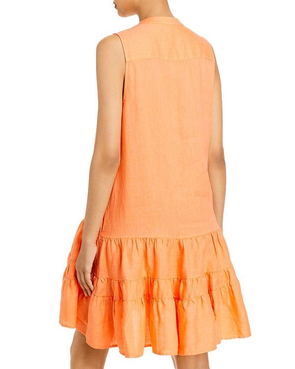 ジョア レディース ワンピース トップス Alaga Front Button Linen Dress Cantaloupe Painfreepainrelief Com