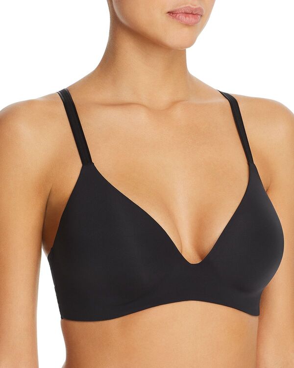 レミステレー レディース アンダーウェア ブラジャー Le Mystre Second Skin Wireless Bra Black ブラック