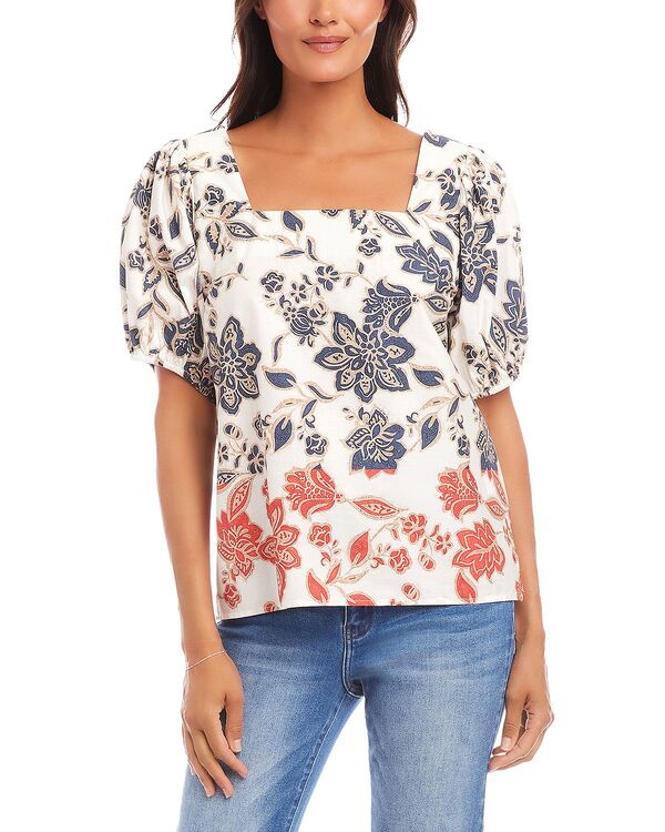 カレンケーン レディース トップス シャツ Karen Kane Puff Sleeve Toprint