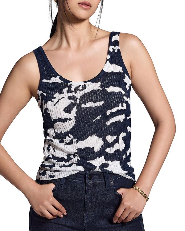 ニックプラスゾーイ レディース トップス 貯蔵タンクいの一番 スウェーター NIC+ZOE Nightfall Rib Sweater Tank Top Indigo Multi インディゴ タンクトップ-レディースファッション-トップス