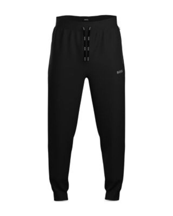 ヒューゴボス メンズ ボトムス カジュアルパンツ レギュラーフィット プリント コットン ジョガーパンツ ロゴ Hugo Boss Mix \u0026 Match Cotton Blend Logo Print Joggers Regular Fit Black ブラック