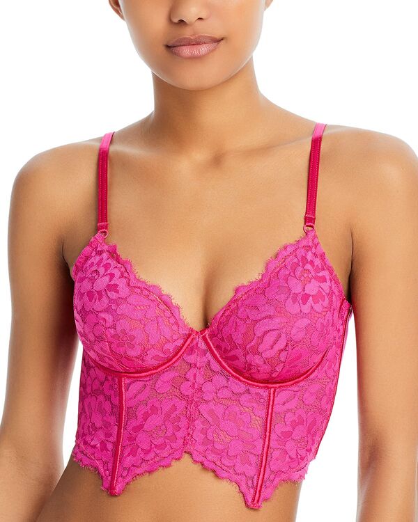 コサベラ レディース アンダーウェア ブラジャー レース Cosabella Magnolia Lace Longline Underwired Bra Flori Pink ピンク