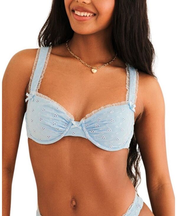 ディッピン・デイジー レディース 水泳着 いの一番のみ Dippin\u0027 Daisy\u0027s Priscilla Underwire Bikini Top Baby Blue 青色 水着-レディースファッション