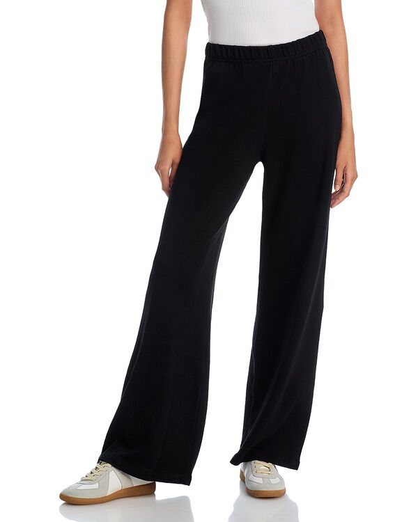 アクア レディース ボトムス カジュアルパンツ ワイドレッグ スウェットパンツ AQUA Melody Wide Leg Sweatpants - Exclusive Black ブラック|ReVida 店