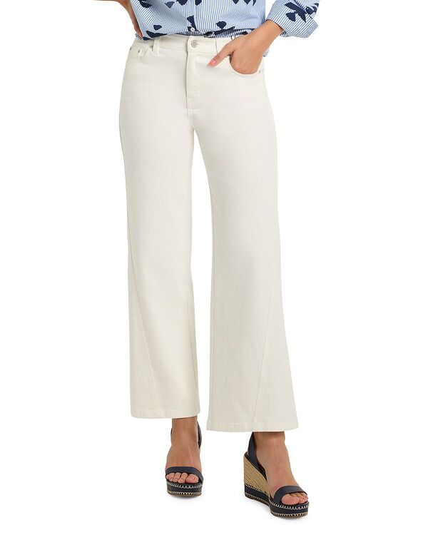 ニックプラスゾーイ レディース ボトムス デニムパンツ ワイドレッグ ジーンズ NIC+ZOE Wide Leg Weekend Jeans in Paper White ホワイト