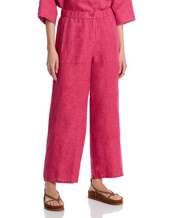 エイリーンフィッシャー レディース ボトムス カジュアルパンツ アンクル リネン Eileen Fisher Linen Wide Ankle Pants Geran