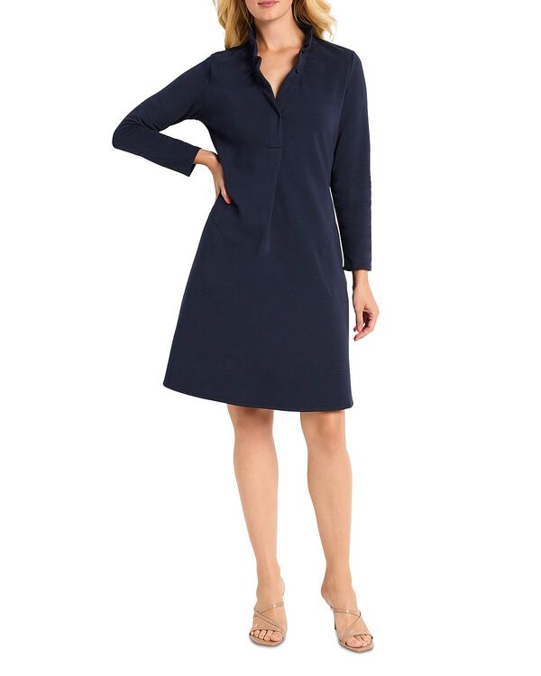 ニックプラスゾーイ レディース トップス ワンピース フリル NIC+ZOE Ruffled Up Dress Dark Indigo インディゴ