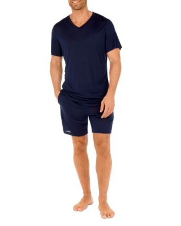 ホム メンズ トップス Tシャツ Vネック HOM Cocooning V Neck Pajama Tee Navy ネイビー