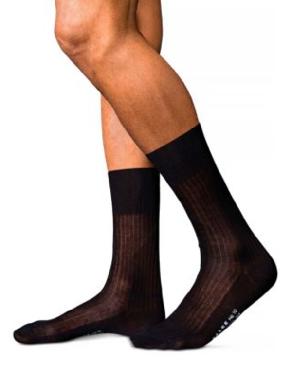 ファルケ メンズ アンダーウェア 靴下 Falke No. 10 Pure Fil d ‘ cosse Socks Black ブラック|ReVida 店